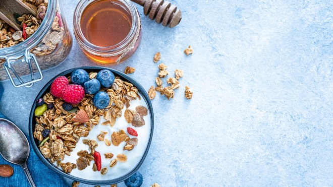 griekse yoghurt bij ontbijt of tussendoortje